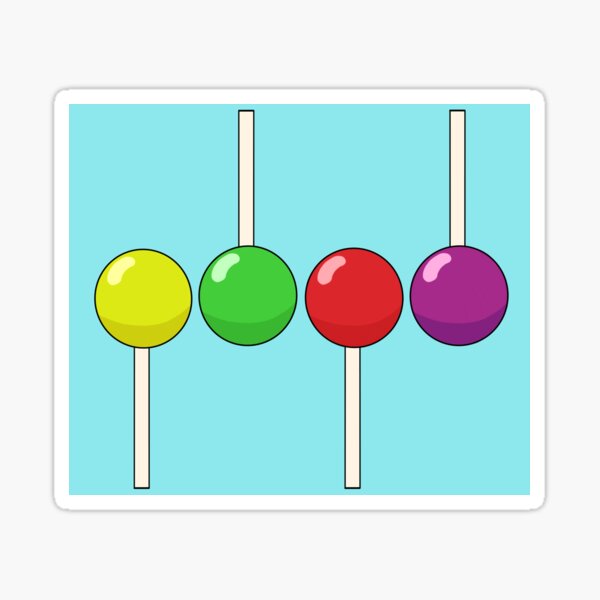 Lollipop Pattern Sticker