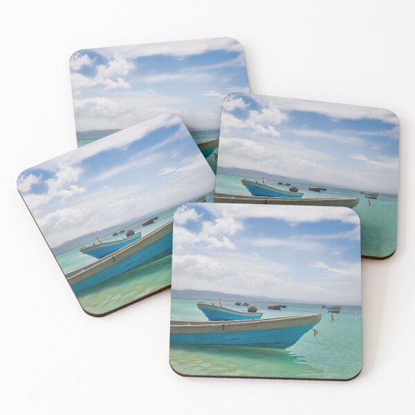 Item preview, Dominican Republic Beach with Boats designed and sold by lessplay.