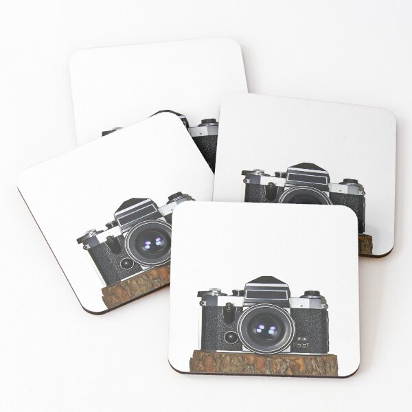 Item preview, 1960's Old Cameras Vintage On A Wooden Block designed and sold by Jason Gilbert.
