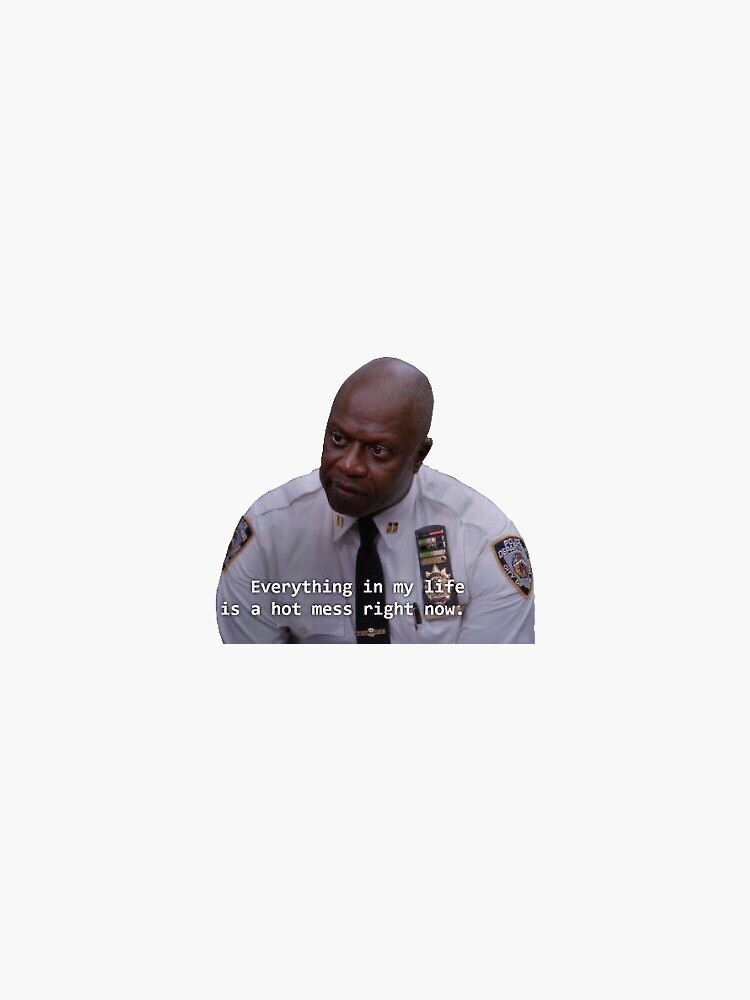 Thumbnail 3 of 3, Sticker, Raymond Holt Being Relatable designed and sold by lgack01.
