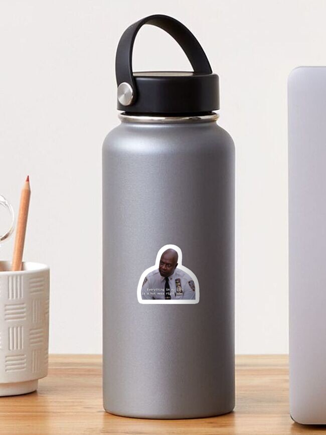 Thumbnail 1 of 3, Sticker, Raymond Holt Being Relatable designed and sold by lgack01.
