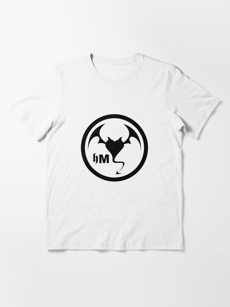 Alternate view of Hollywood Monsters Circle Bat Logo - BLACK PRINT Essential T-Shirt