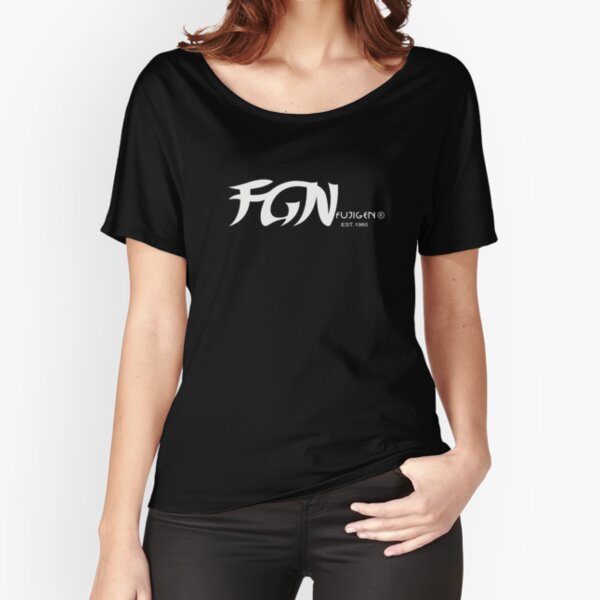 FGN White Logo Relaxed Fit T-Shirt