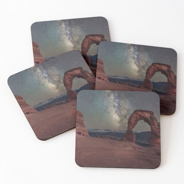 Item preview, Long exposure milky way and light painting on Delicate Arch designed and sold by rodgimenez.