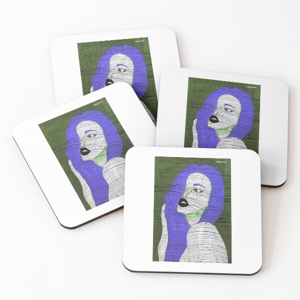 Item preview, Woman Portrait By ArtGuru 9917 - Acrylic On Paper designed and sold by Art Guru.