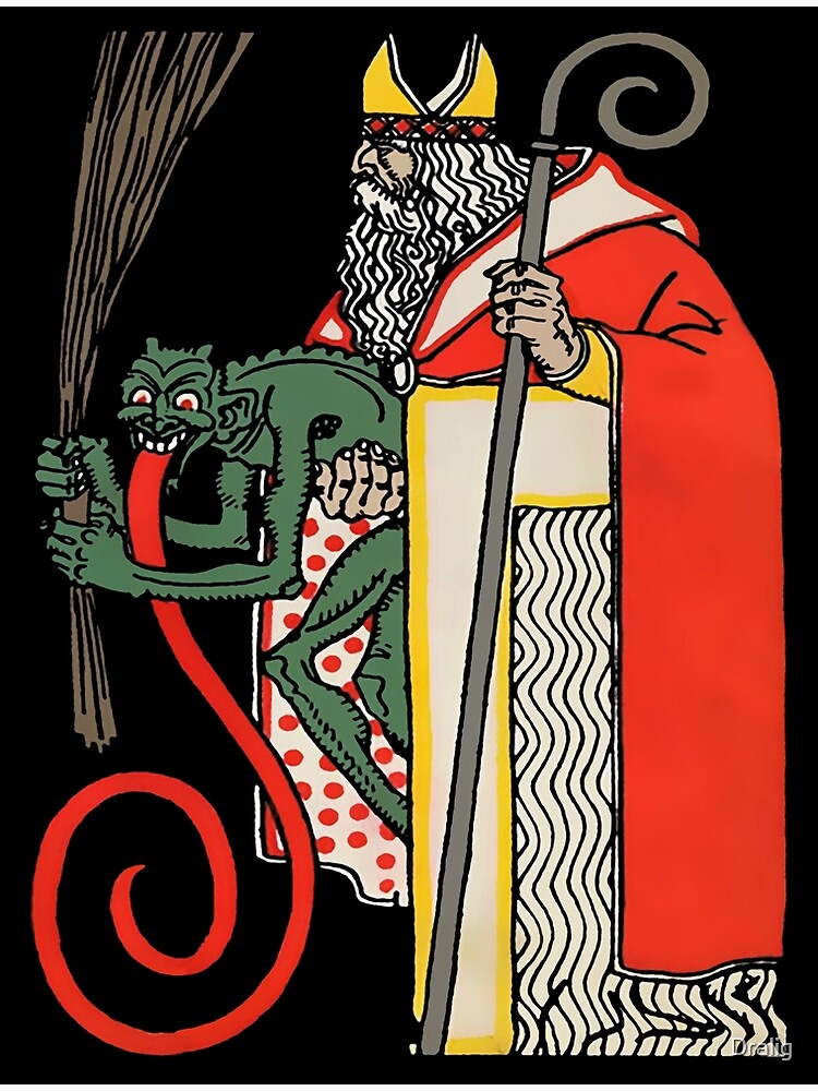 "Vintage Krampus Art" Poster for Sale by Dralig | Redbubble