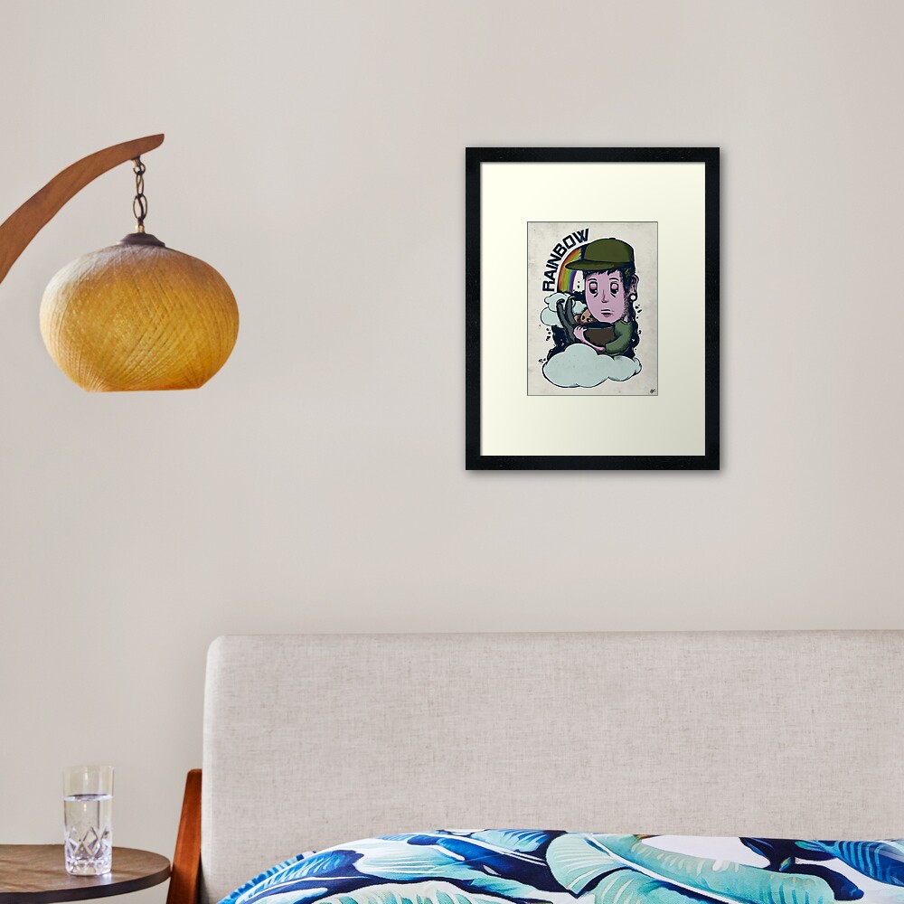 rainbow. Framed Art Print