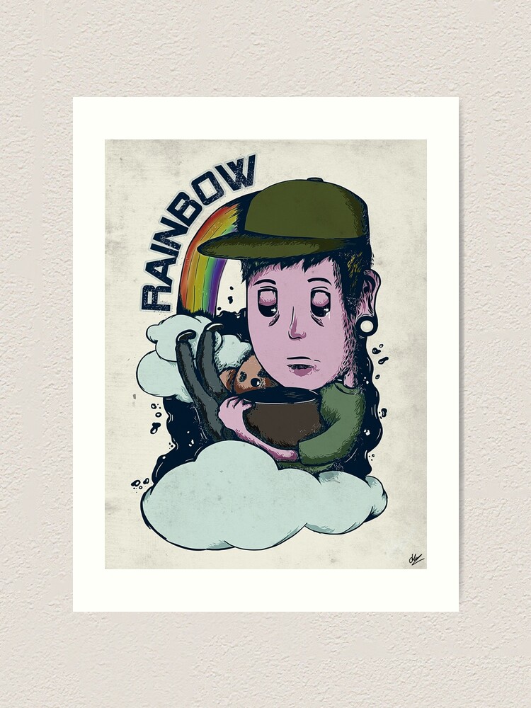Alternate view of rainbow. Art Print