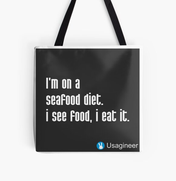 funny food memes All Over Print Tote Bag