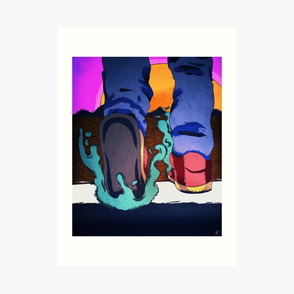 crossing. Art Print