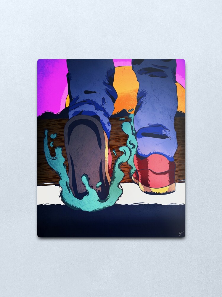 Alternate view of crossing. Metal Print