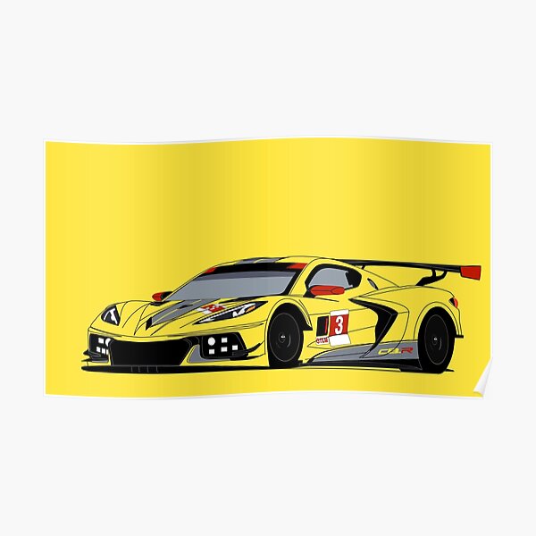 "C8.R" Poster for Sale by Maxyenko | Redbubble