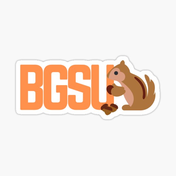 BGSU Squirrel Design Sticker