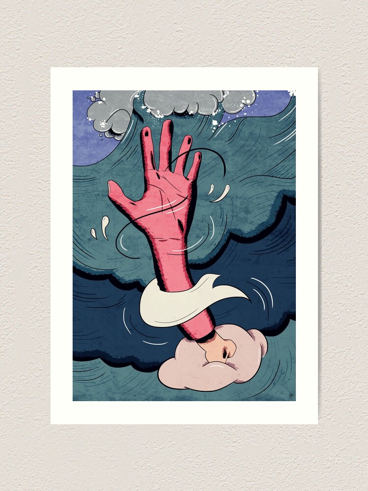 Alternate view of drown. Art Print