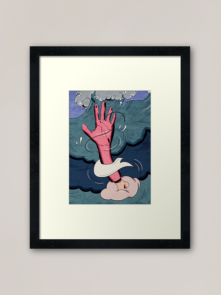 Alternate view of drown. Framed Art Print