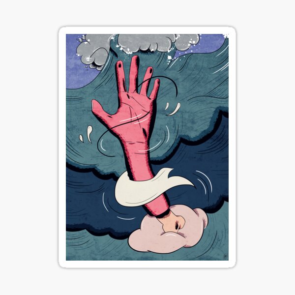 drown. Sticker