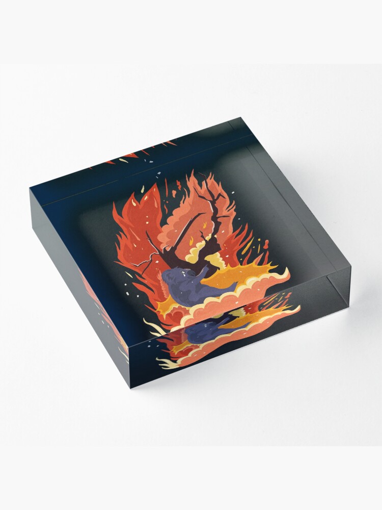 Alternate view of australia burns. Acrylic Block