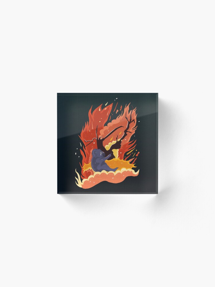 Alternate view of australia burns. Acrylic Block
