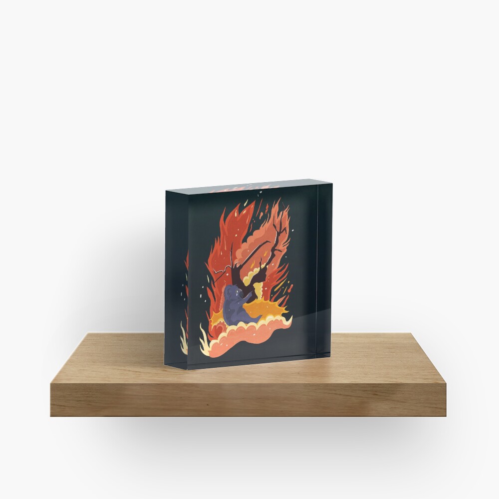 australia burns. Acrylic Block