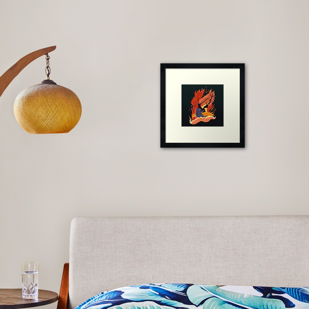 australia burns. Framed Art Print