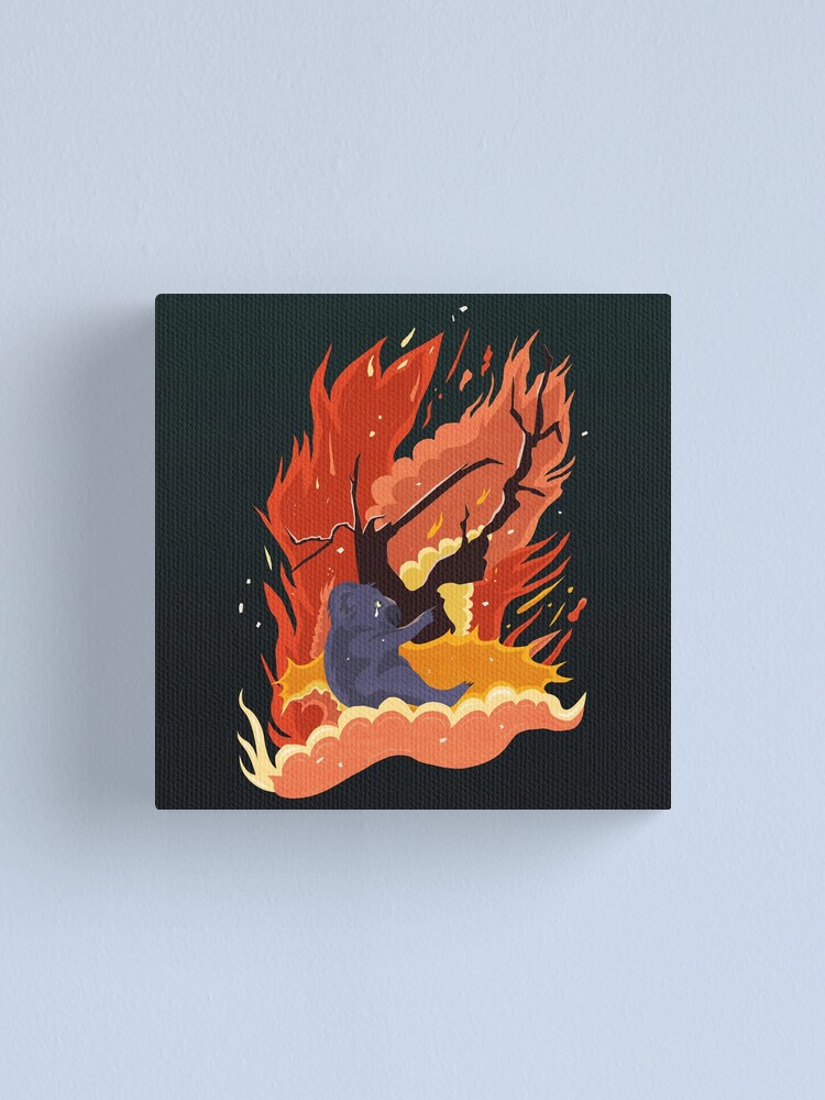 Alternate view of australia burns. Canvas Print