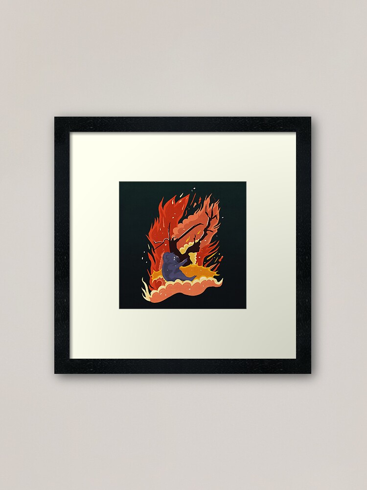 Alternate view of australia burns. Framed Art Print