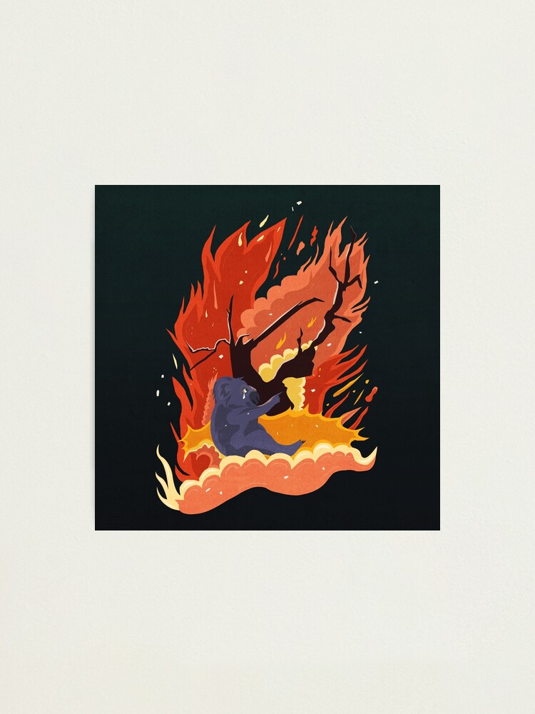 Alternate view of australia burns. Photographic Print