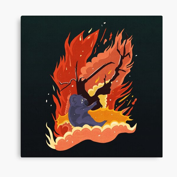 australia burns. Canvas Print