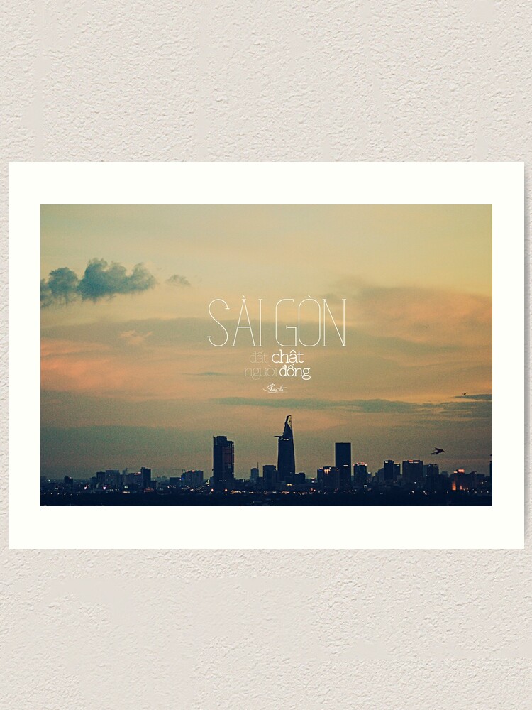 Alternate view of saigon. Art Print