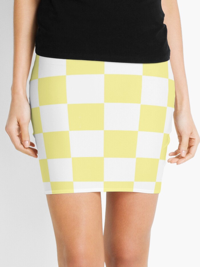 90s mini skirt yellow