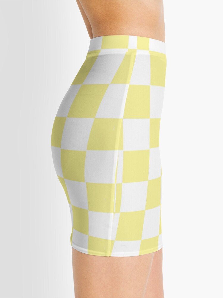 90s mini skirt yellow