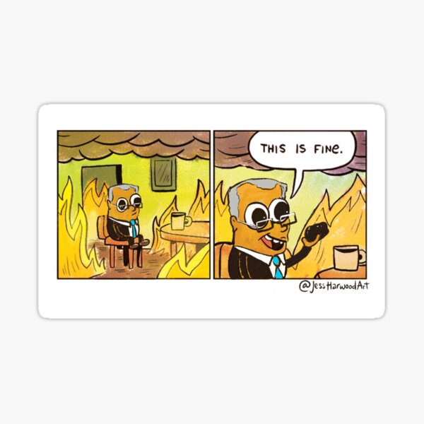 Scotty From Marketing Thinks Coal is Fine by Jess Harwood Art Sticker