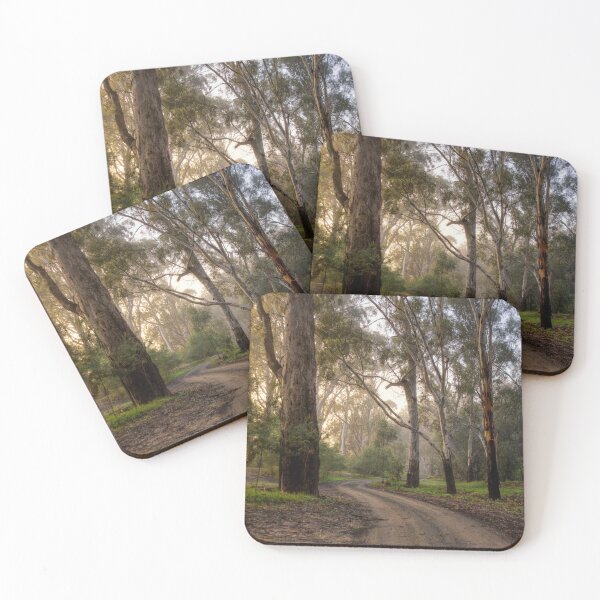 Item preview, Foggy Morning Along the Dirt Track, Echuca, Victoria, Australia designed and sold by ChristineJayne.