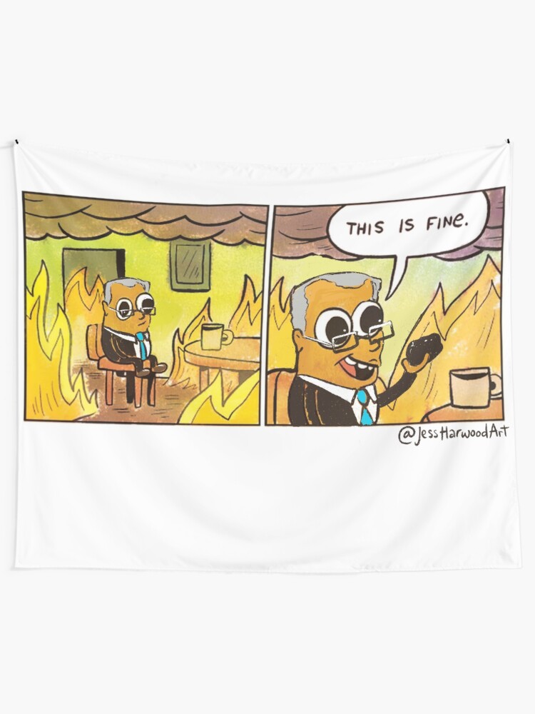Alternate view of Scotty From Marketing Thinks Coal is Fine by Jess Harwood Art Tapestry