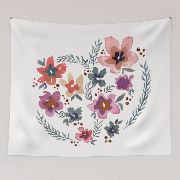 Item preview, 1989 Watercolour Florals designed and sold by Annabelle Ogilvie.