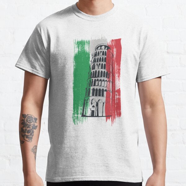 Leaning Tower Of Pisa Italy Tourists Souvenir T-shirt - Kingteeshop