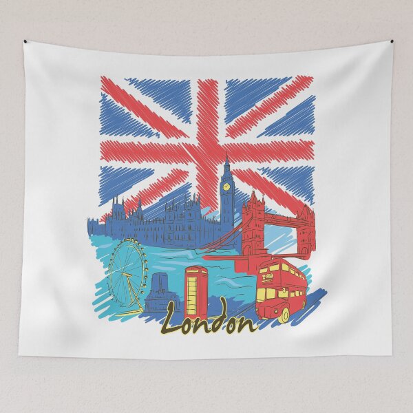 Artikelvorschau, London entworfen und verkauft von Taz-Clothing.