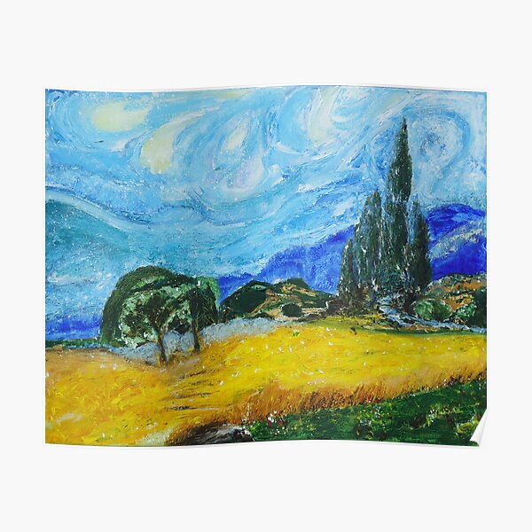 Study After Van Gohg Poster