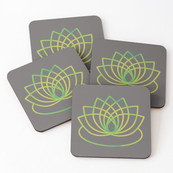 Item preview, Green and Yellow Lotus Flower designed and sold by Hedgie Designs.