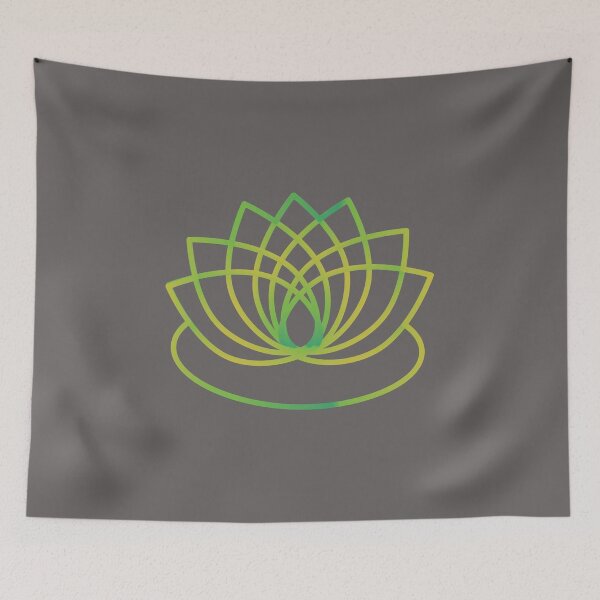 Item preview, Green and Yellow Lotus Flower designed and sold by Hedgie Designs.