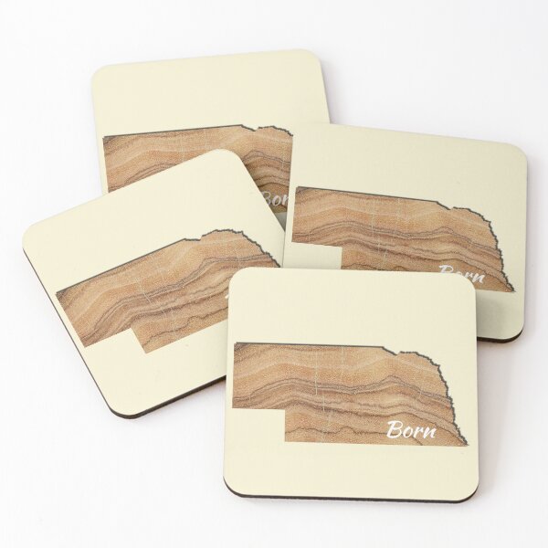 Item preview, Born in Nebraska Wood Grain designed and sold by GeographerDude.