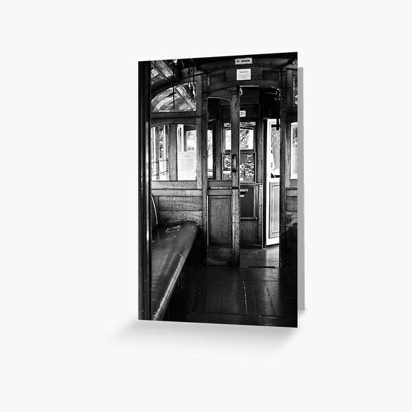 Tram Car Greeting Card