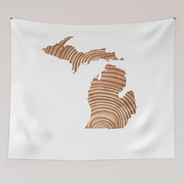Item preview, Michigan Tree Ring designed and sold by GeographerDude.
