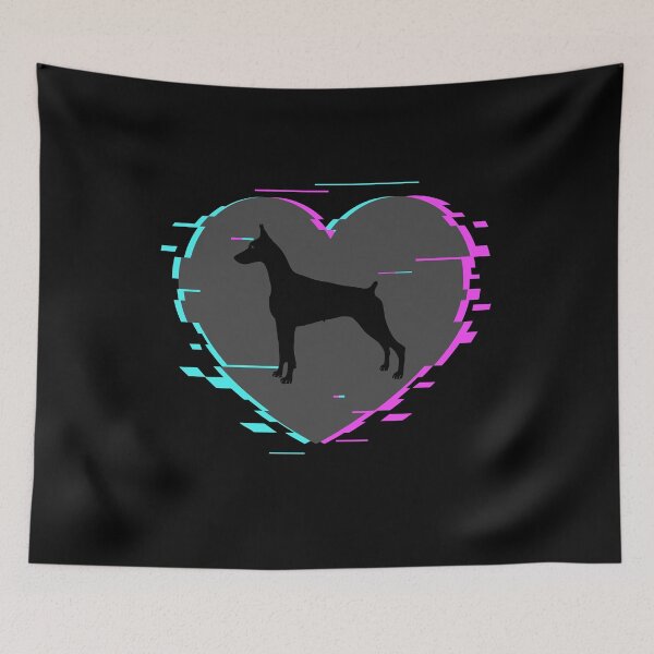 Item preview, Doberman pinscher with a retro look designed and sold by 1681830934131.