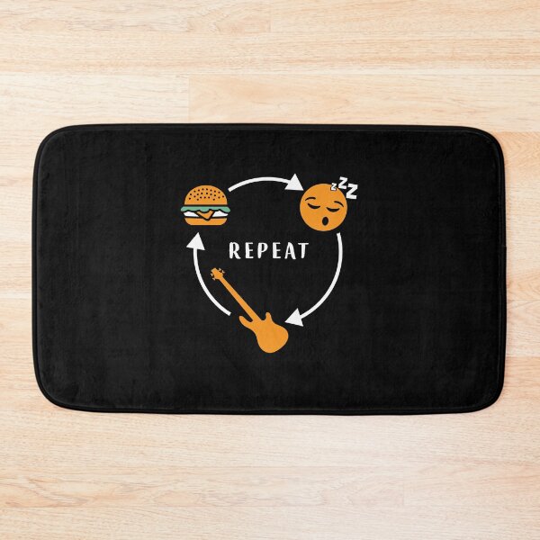 Item preview, Eat Sleep electric bass repeat circuit designed and sold by 1681830934131.