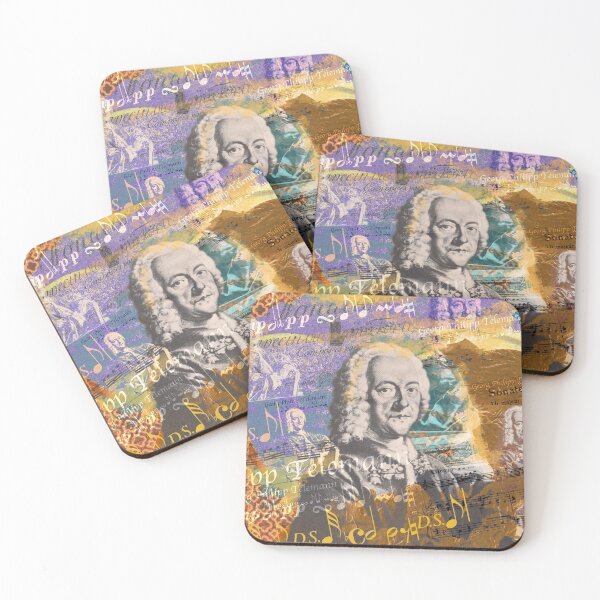 Item preview, Georg Philipp Telemann portrait, famous person of classical music designed and sold by Mauswohn.