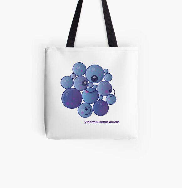 Staphylococcus aureus Allover-Print Tote Bag