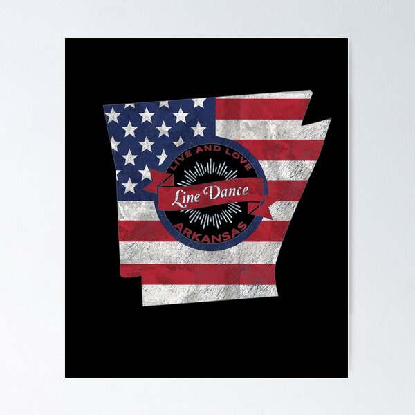 Item preview, Line dance in Arkansas - Western Dancing - Dance Logo T-Shirt designed and sold by Dubbra.