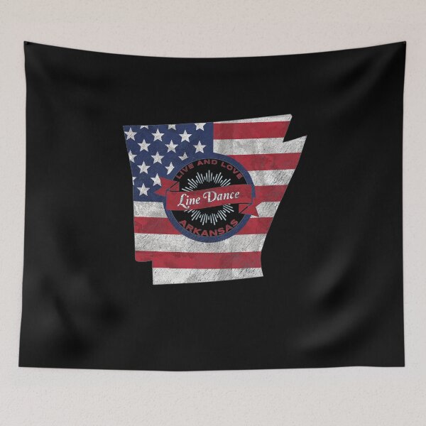 Artikelvorschau, Line dance in Arkansas - Western Dancing - Dance Logo T-Shirt entworfen und verkauft von Dubbra.