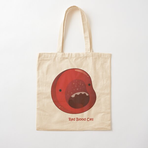 Rote Blut Zelle Baumwolltasche